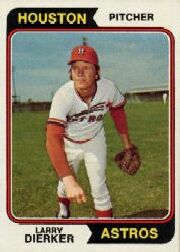 1974 Topps Baseball Cards      660     Larry Dierker